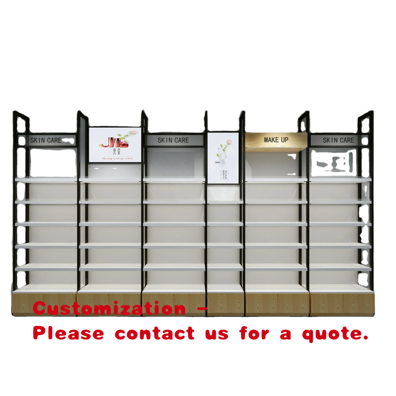 Painting Supplies - custom.Wooden Skin Care Display Shelf Beauty