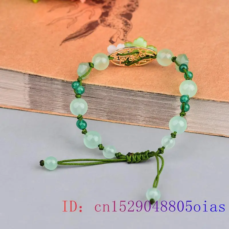 Green Jade Flower Bracelet Amu - Beading review and price