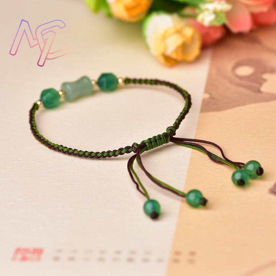 Green Natural Jade Beads Brace - Beading review and price