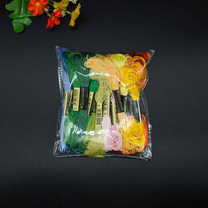 C 24/100/50 Multicolor Cross   - Cotton Embroidery Thread Skeins review and price