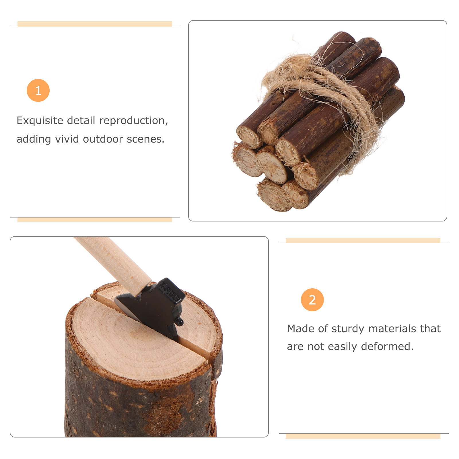 Miniature Firewood Set with Ch - Craft Tools review and price